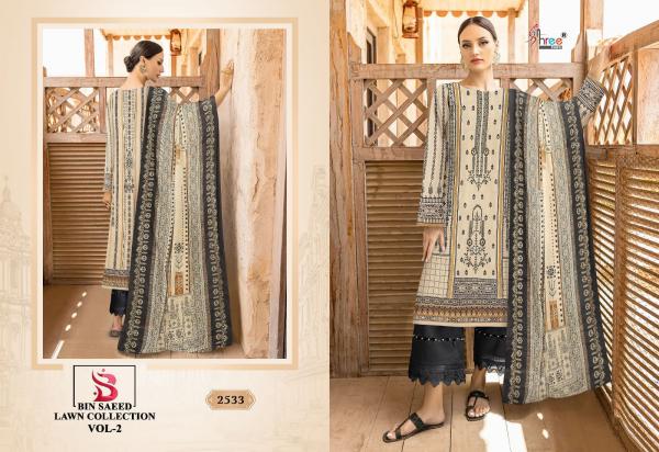 Shree Bin Saeed Lawn Collection Vol 2 Exclusive Pakistani Salwar Suit